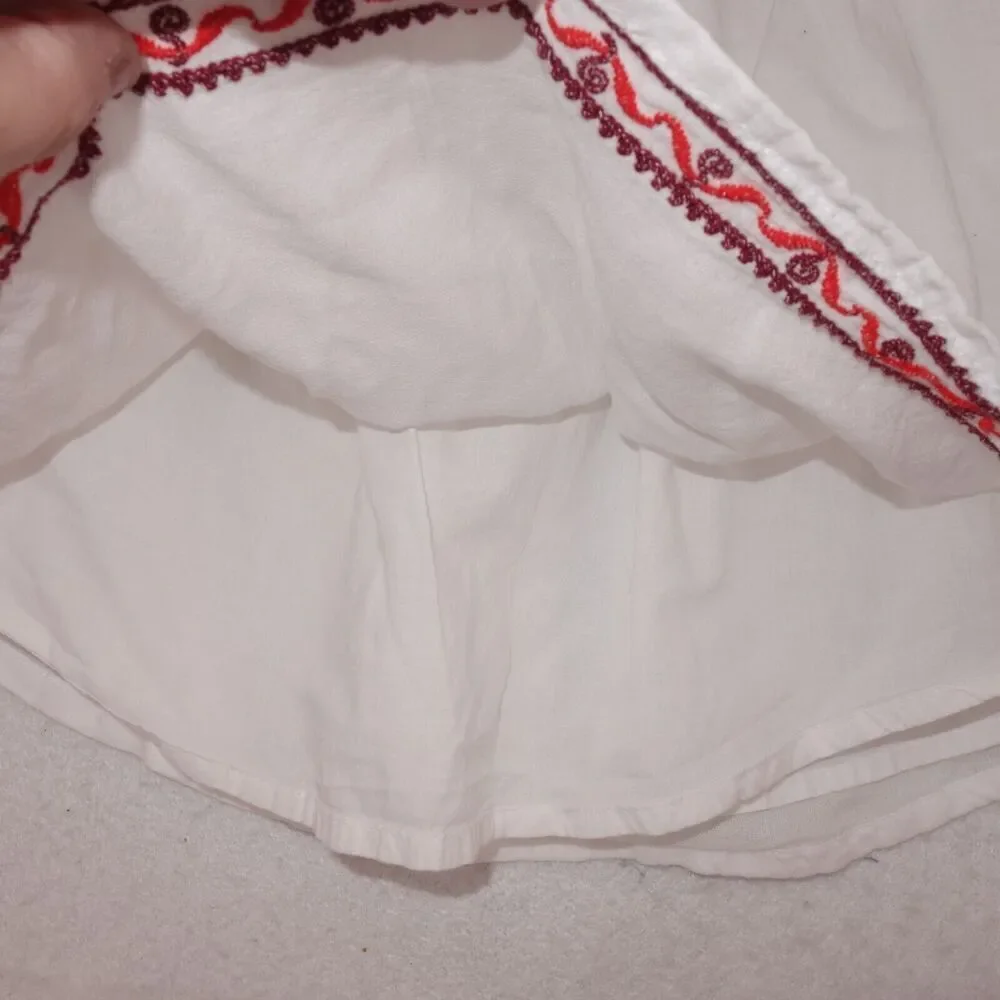 Old Navy Lightweight White Sleeveless Smocked Tunic Shirt Boho 12-18 months